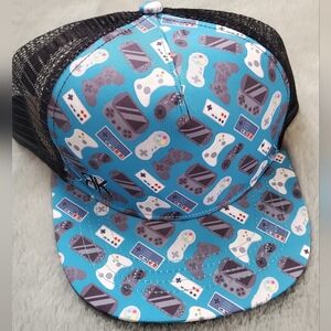 Blue Gaming Controller Kids Cap